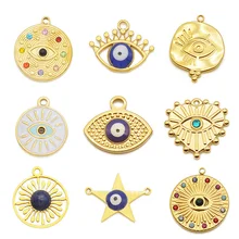 

3PCS Titanium Steel Devil's Eye Diy Jewelry Stainless Steel Necklace Pendant Accessory