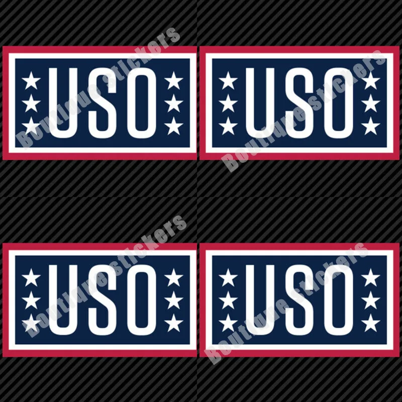 

4X USO Sticker Die-cut Vinyl Joint Service Organization Non-profit Waterproof Sunscreen Hot Selling Practical High Quality