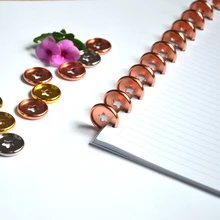 6 шт. 27 мм блокнот диск блокнот Грибное отверстие кнопка пластиковые аксессуары диск Пряжка Книга переплет кольцо свободная кнопка A5 связующий