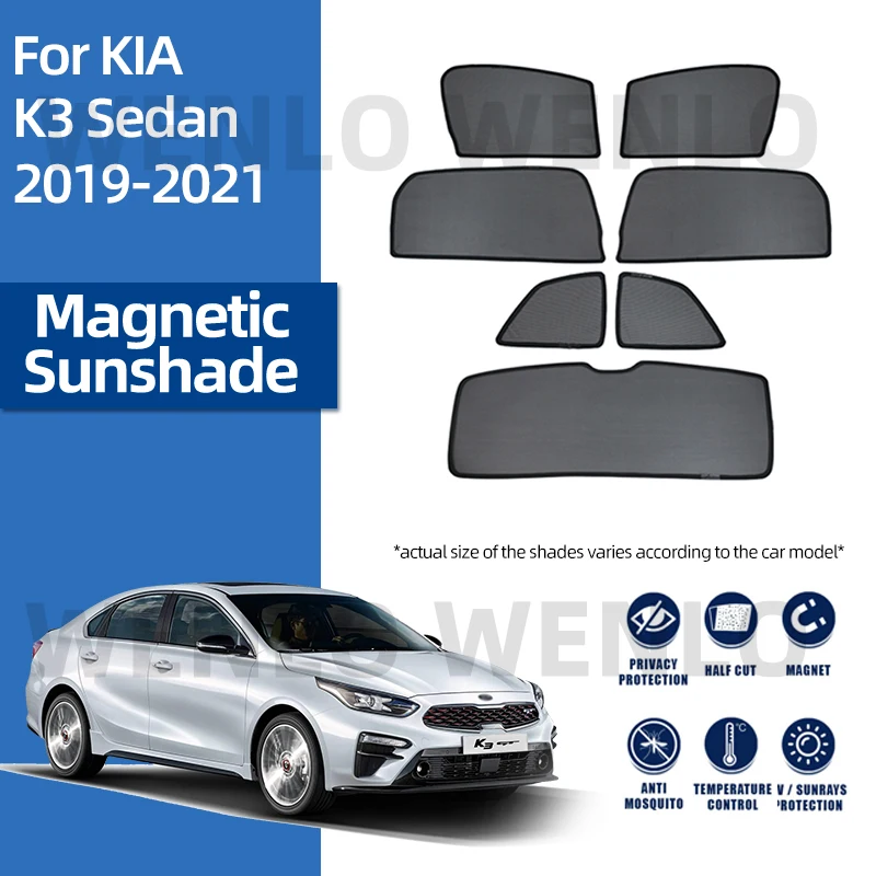 For Kia Cerato Forte K3 2019 2021 Glass Sun Visor Mesh Special Curtain Windshield