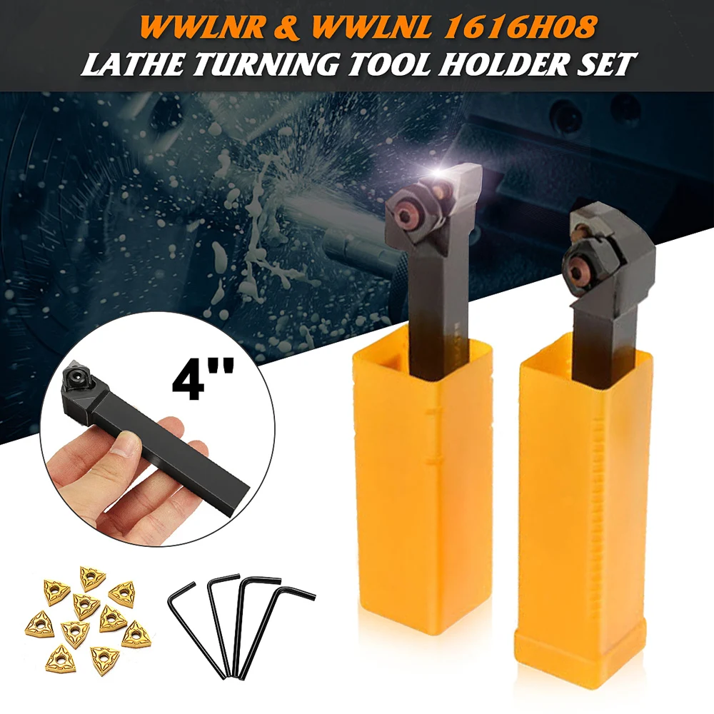 10* WNMG080404 Inserts Cutter Supplies For WWLNR WWLNL Lathe Turning Tool Holder
