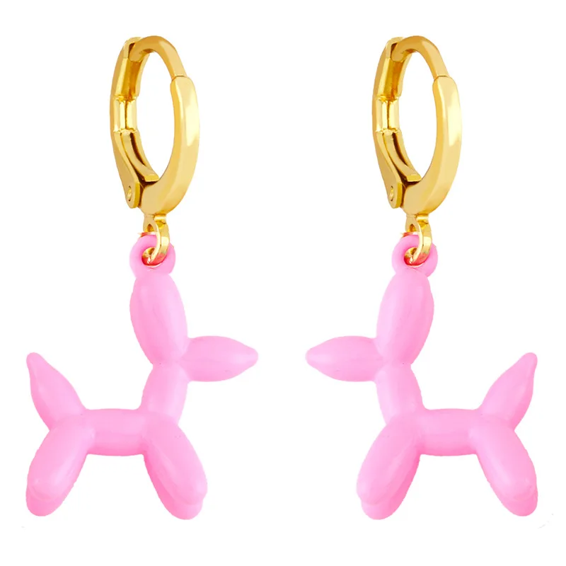 Y2K Candy Color Enamel Heart Flower CZ Small Hoop Earrings for Women Girls  Cute Balloon Dog Drip Oil Earrings Huggies Jewelry - AliExpress