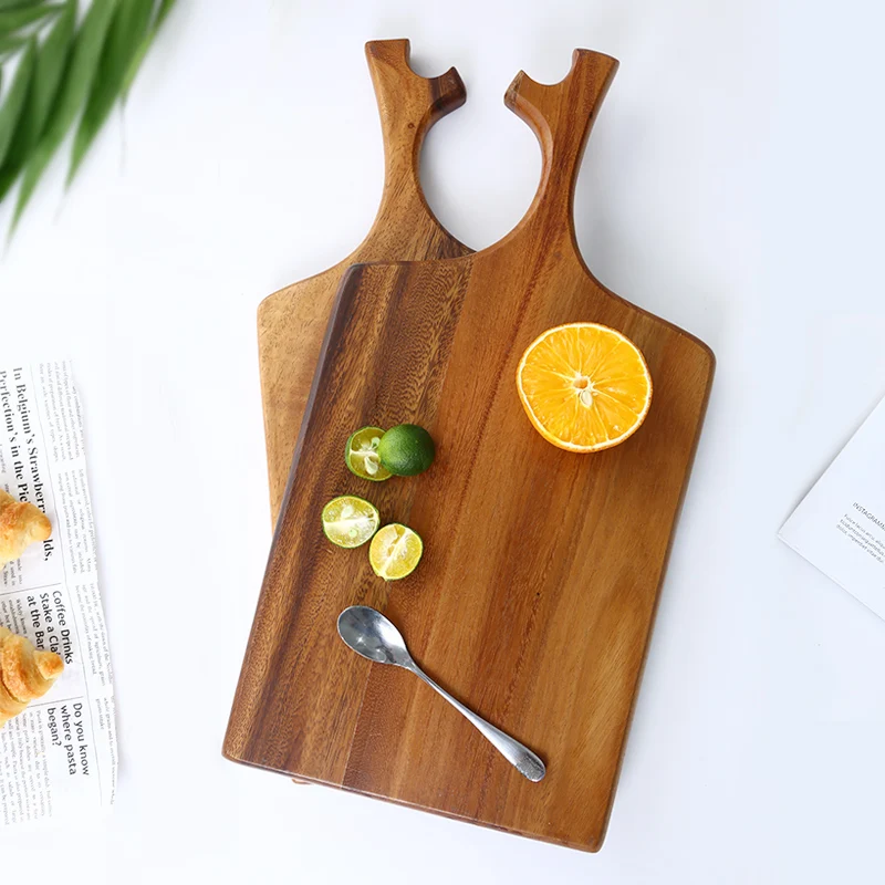 

Solid Wood Steak Board Tray, Household Sushi Board, Bread Chopping Board, Pizza Board, Wooden Plate, Tableware