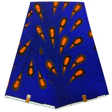 Гарантированный настоящий голландский воск высокого качества DIY Pagne Датская восковая 6 ярдов африканская павлина печатная ткань