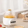 220V 1L Automatic Electric Stewing Machine Glass Baby Food Slow Stewer For Home Multi Cooker Food Cooking Pot White/Green Color 3