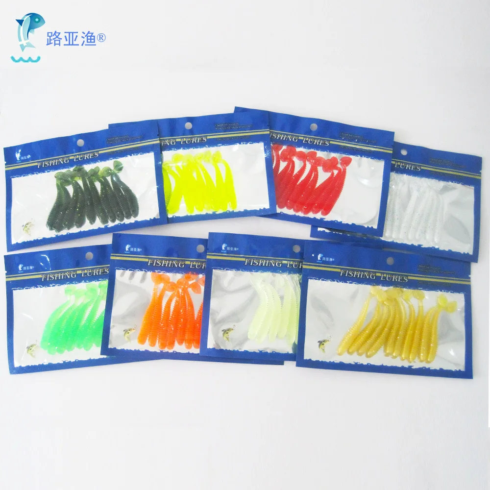 

Lure T-Tail Soft Worm 7 Cm SUPERBAIT Thread Boots Tail Soft Worm Lure 10 Pieces Bait Fishing Gear
