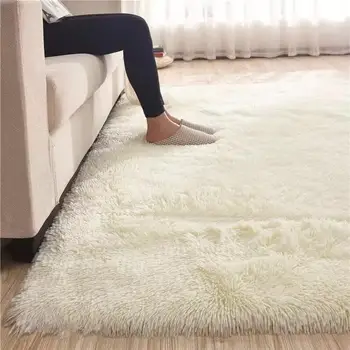 

Mmermind Solid Color Thick Carpet Modern Living Room Area Carpet Bedroom Bedside Rug Tatami Crawling Mat Home Decoration BN65#