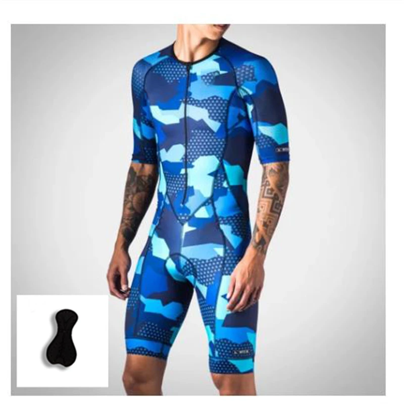 

Swimwear Cycling Triathlon Sets Sleeveless Macaquinho Ciclismo Cycling Jersey Skinsuit Female Little Cyclist Outfit With Gel men