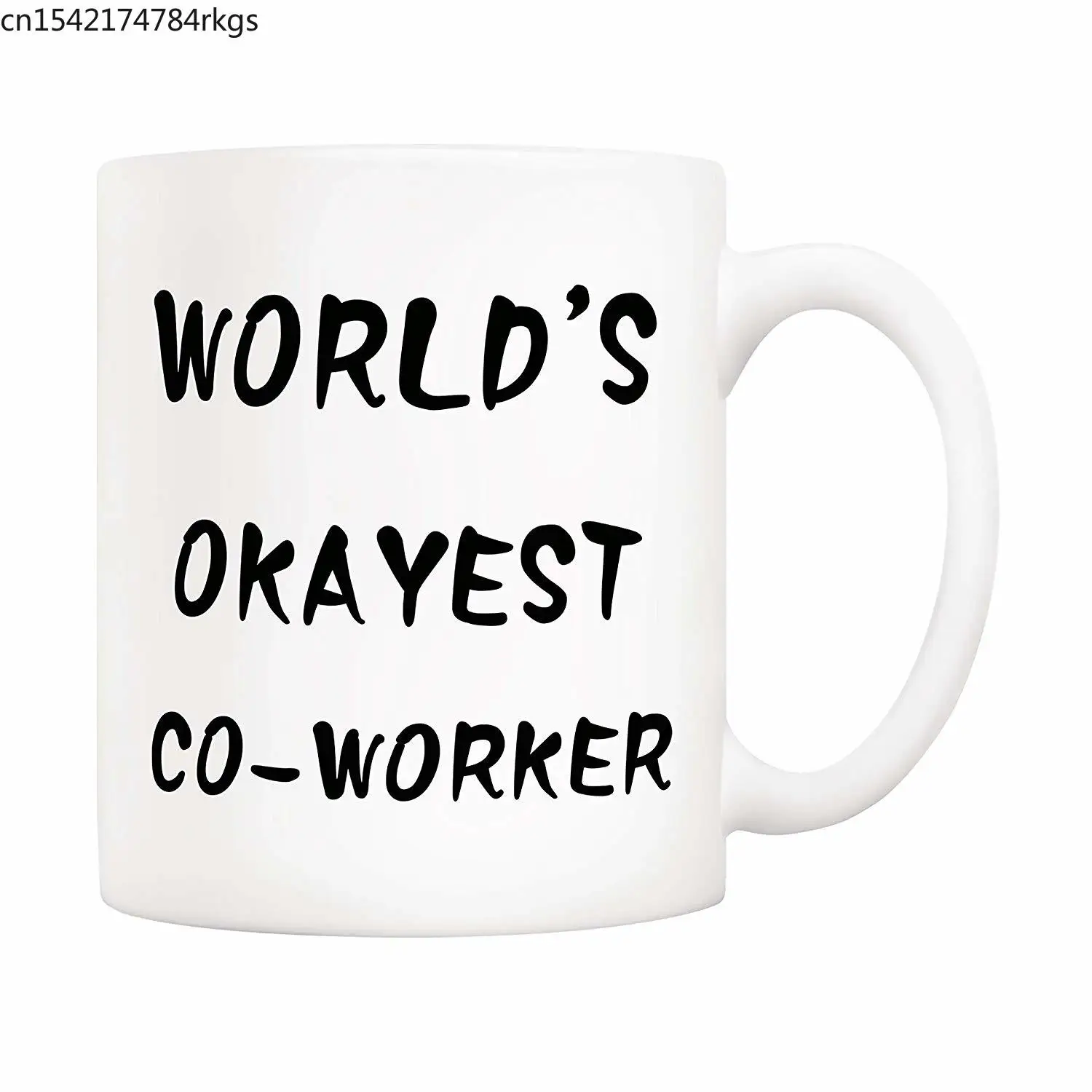 Рождественские подарки забавная кофейная кружка для коллег World Okayest коллега 11