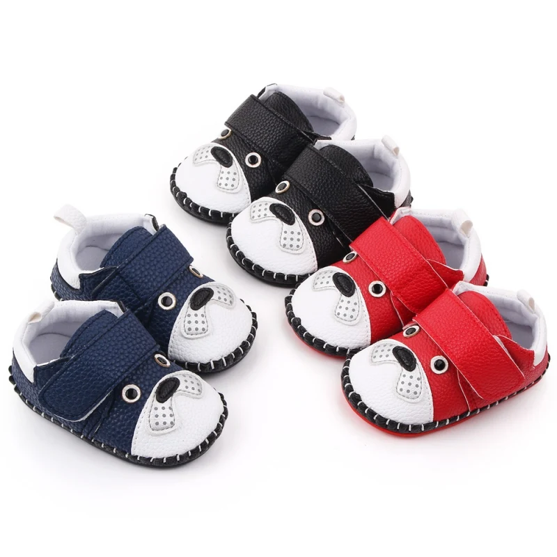 baby girl Pu Sneakers Autumn Baby Boys Girls Anti-Slip Cartoon Print Walking Shoes Toddler Soft Soled shoes