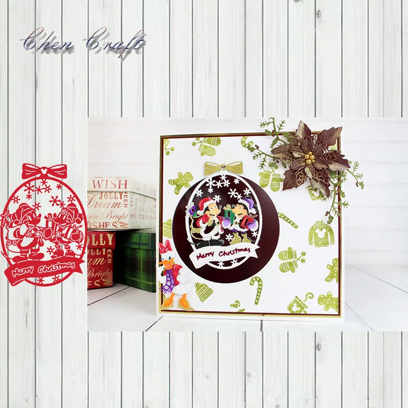 

Two cheerful mice Metal Cutting Dies for Scrapbooking DIY Album Paper Craft Diecuts Stencil Decor 2019