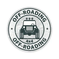 Off-Roading SUV 4X4 Car Bumper Window Vinyl Decal Waterproof Car Styling Assessoires Art Car Sticker
