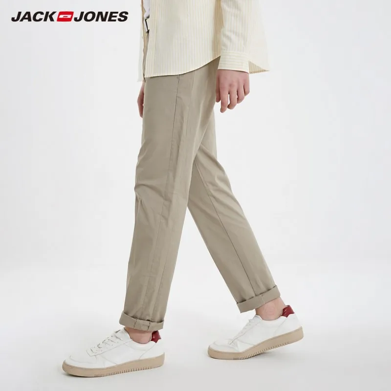 JackJones мужские хлопковые повседневные эластичные брюки деловые Брюки Мужская одежда 219114528