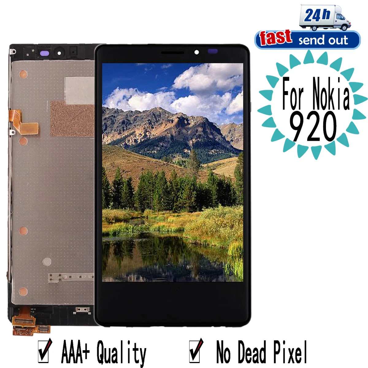 4.5 ''920 A Cristalli Liquidi Per Nokia Lumia 920 Display Lcd Rm-822 Rm-821 Rm-820 Touch Screen Digitizer Assembly Di Ricambio Per Nokia 920