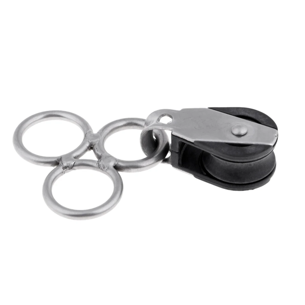 Premium Strong Stainless Steel Kitesurfing Kiteboard Kite Bar Swivel with Pulley Hardware Accessories for Snow Water Kites