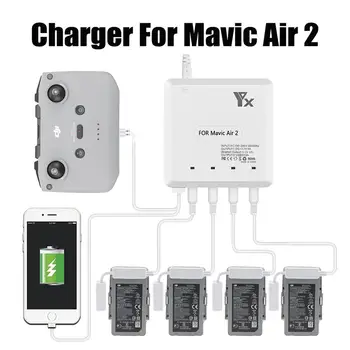 

Mavic Air 2 Charger Remote Control Battery Fast Charging Hub Multi Charger For DJI Mavic Air 2 Drone Expansion Accessories