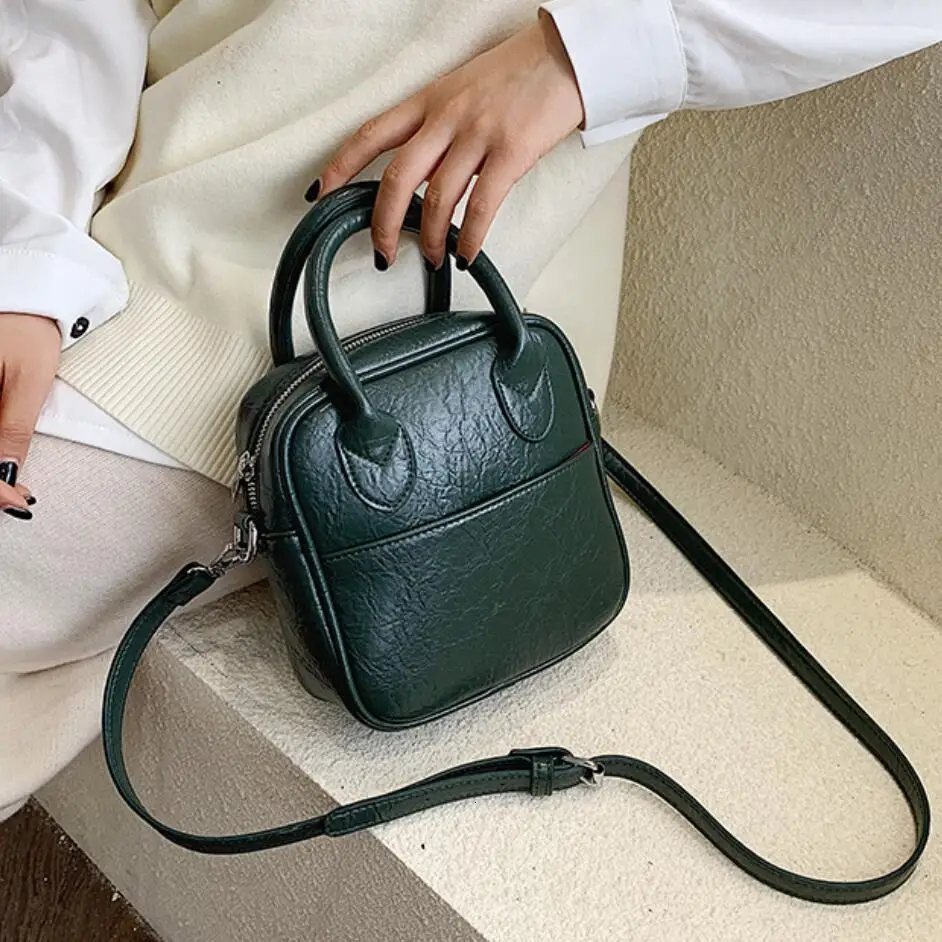 

Vintage Fashion Female Small Tote bag 2019 New High Quality PU Leather Women's Designer Handbag Casual Shoulder Messenger