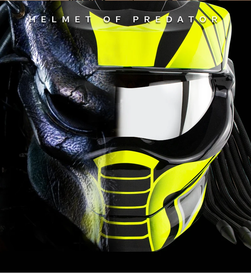 Helm Predator casco capacete moto Wajah 