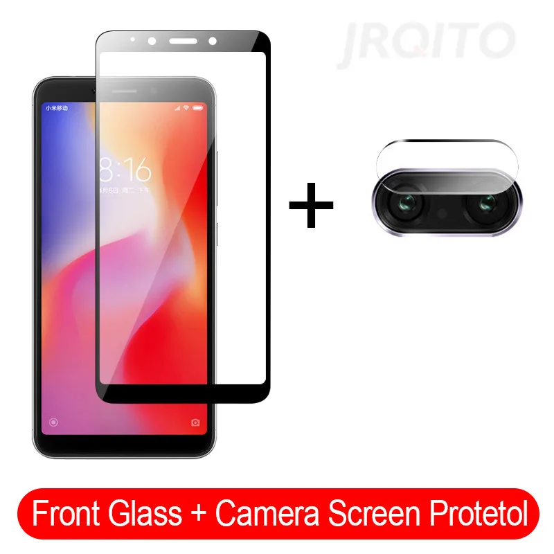 For Redm 6 2-в-1 Камера Стекло для Redmi Note 7 8 5 K20 pro закаленное Стекло Экран Защитная пленка для Xiaomi Redmi 6 7 Note 8 7 Pro Стекло пленка - Цвет: For Redm 6