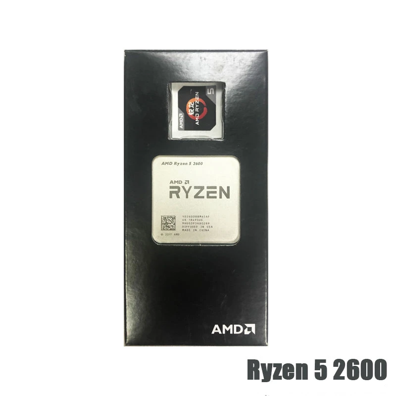 Процессор AMD Ryzen 5 2600 R5 2600 3,4 ГГц, шестиядерный процессор 3 МБ, 12-потоковый настольный процессор, 65 Вт, разъем AM4, новинка