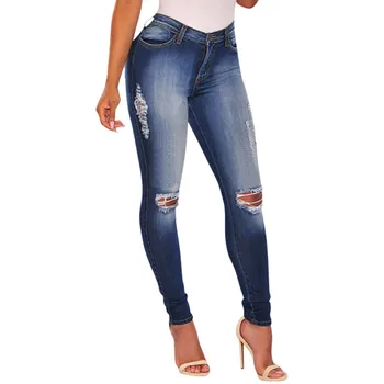 

Boyfriend Hole Ripped Jeans Women Pants Cool Denim Vintage Straight Jeans For Girl High Waist Casual Pants Female Slim Jeans9.25