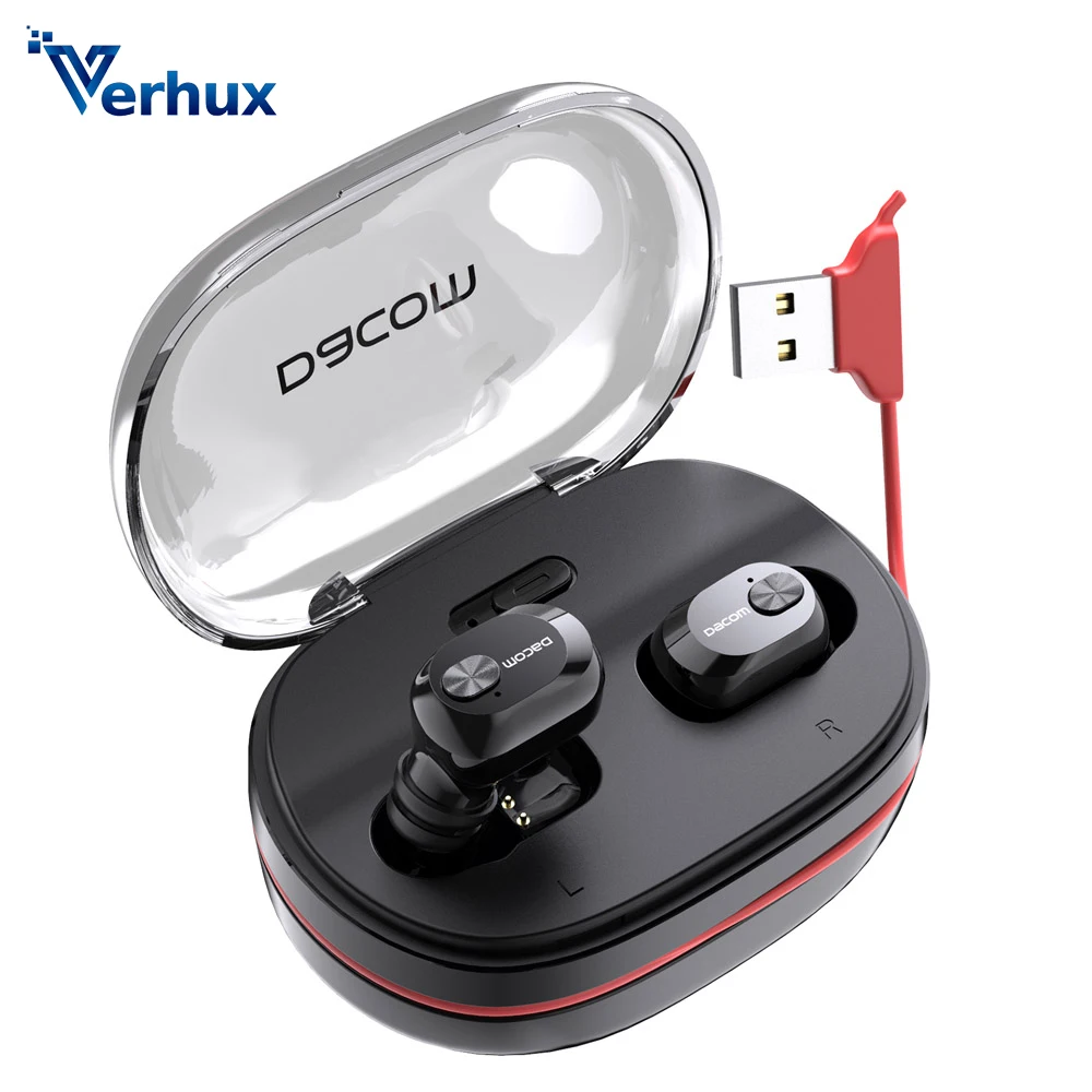 

Verhux K6H Pro Wireless In-Ear TWS True Wireless Earbuds Ear Buds Phone Bluetooth Earphone 5.0 Mini Headset PK i12 q32 q67 G02