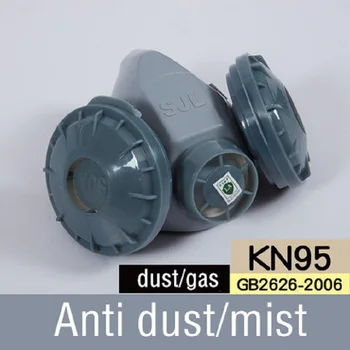 

Dust Gas Mask Respirator Set KN95 Filters Block Mist PM2.5 Painting Spray Polish Industrial Particles Organic Gases and Vapors