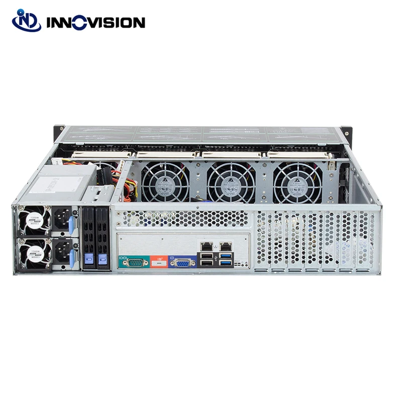 2U 12 베이 HDD 핫스왑 랙 서버 케이스 L=560mm NVR NAS 서버 섀시, 최대 12*10.5 보드 지원