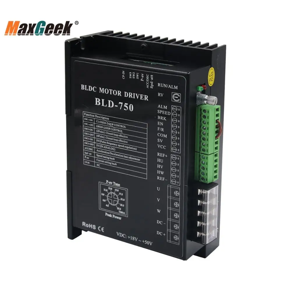 Maxgeek BLD 750 BLDC DC контроллер бесщеточного двигателя Вт W/Hall для постоянного
