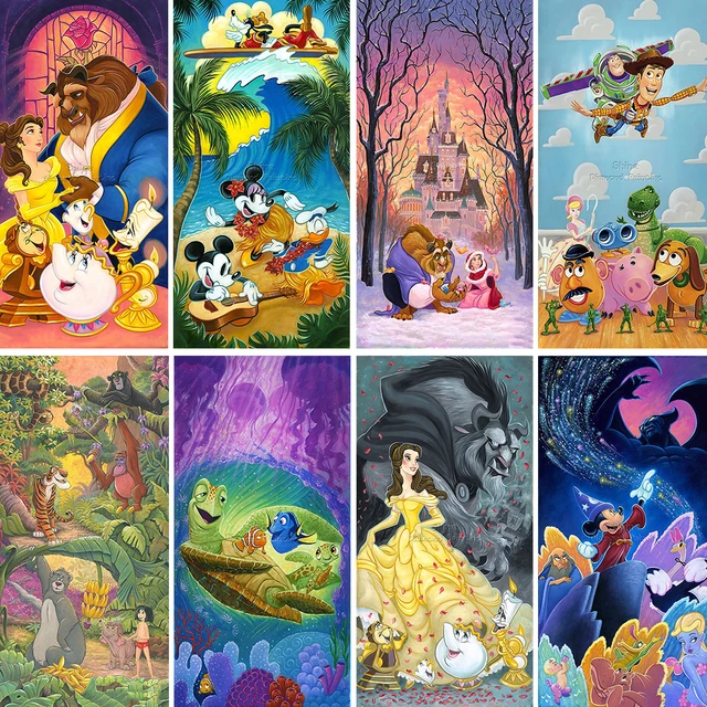 Full Drill Diamond Painting Disney  Character Diamond Painting - Disney  Diamond - Aliexpress