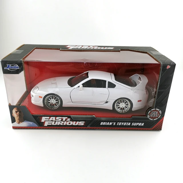 Jada Toys Fast & Furious Movie 1 Brian's Toyota Supra diecast collectible  toy vehicle car, orange with decals, 1:24 scale