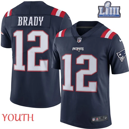 YOUTH Молодежная Детская Новая Англия Rob Gronkowski Патриоты Super Bowl LIII Bound jersey - Цвет: YOUTH