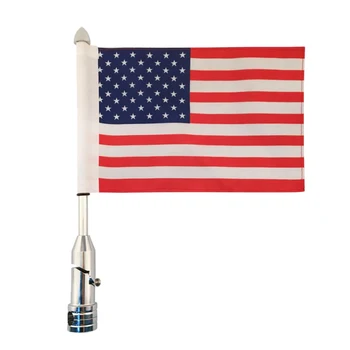 

USA Flagpole Mount + 6 x 9 Flag Kit Adjustable for Honda Goldwing CB VTX CBR