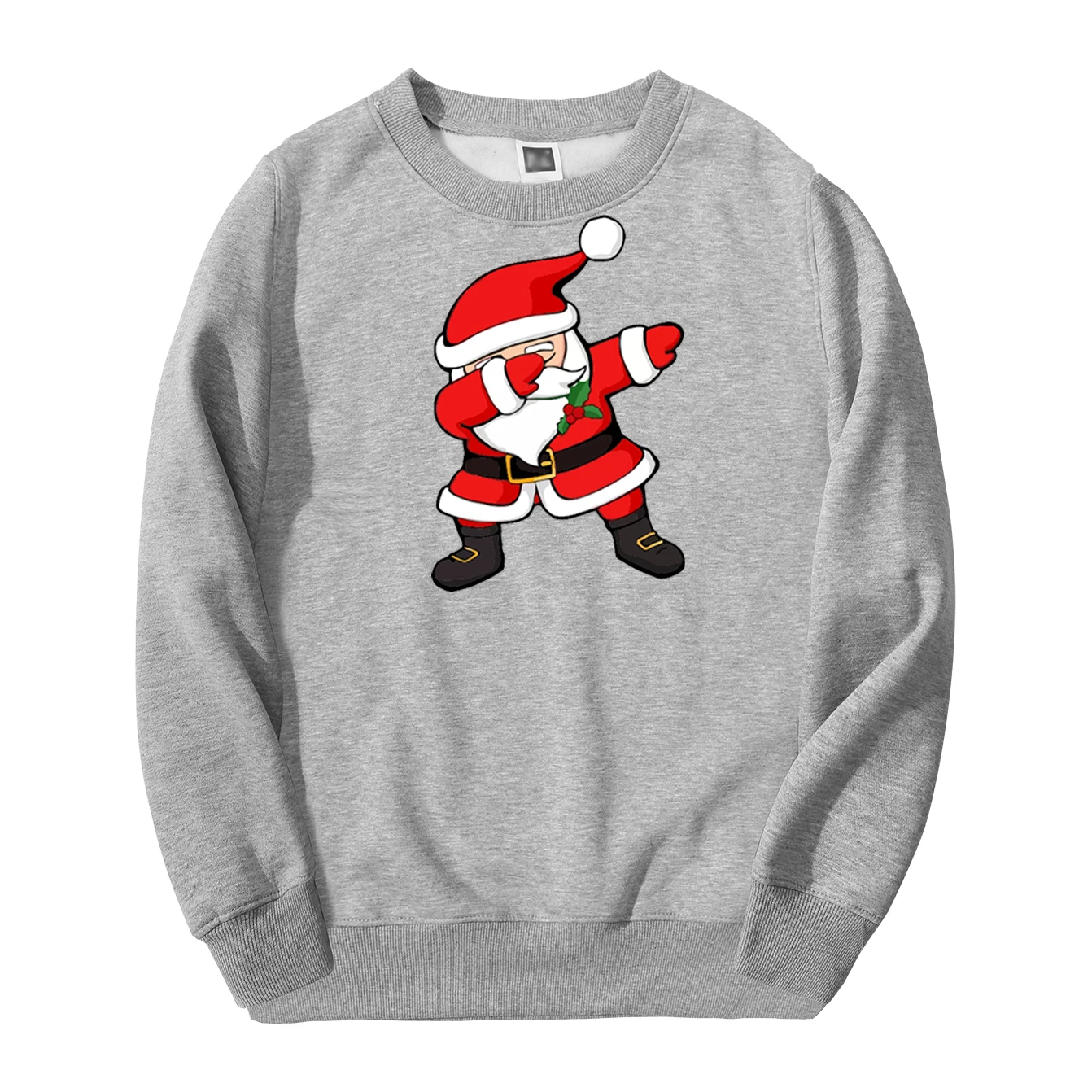 Санта Клаус Merry Christmas мужские толстовки с капюшоном повседневные флисовые Новые хип хоп Уличная Осенняя Толстовка модный теплый пуловер - Цвет: Gray 6