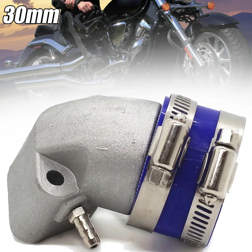 

1PC Scooter ATV Go Kart Intake Manifold Aluminum 30mm For GY6 150cc 4-Stroke QMJ152/157 QMI152/157 Engine