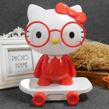 

Cute Cartoon Night Light Animal Led USB Skateboard Night Lamp Children Baby Kids Room Glasses Rabbit Christmas Gifts 2020 Hot