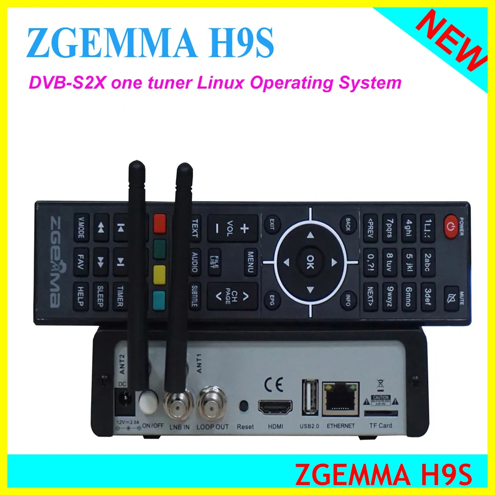 Super Sale ZGEMMA H9S 4K UHD H.265/HEVC digital satellite tv deocder dvb s2/s2x multistream build-in wifi | Электроника