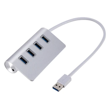 

High Speed Aluminum 4 ports USB 3.0 HUB Adapter Multi HUB Splitter Portable Hub for Mac Air PC Laptop Newest