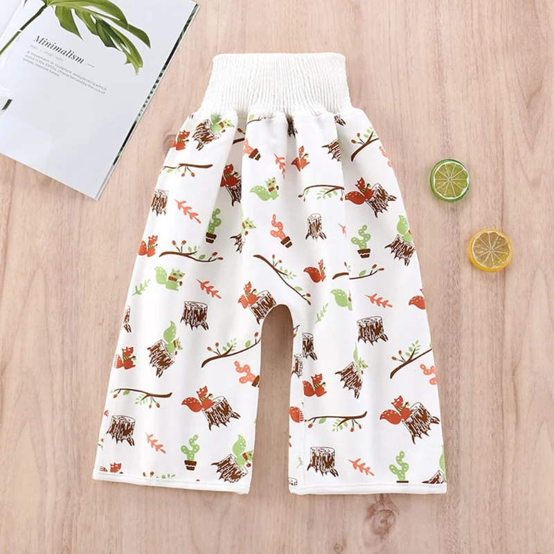 Children Diaper Skirt 2 In 1 Baby Training Pants Absorbent Shorts Nappy Leakage Mat Cover Sleeping Bed Clothes | Мать и ребенок