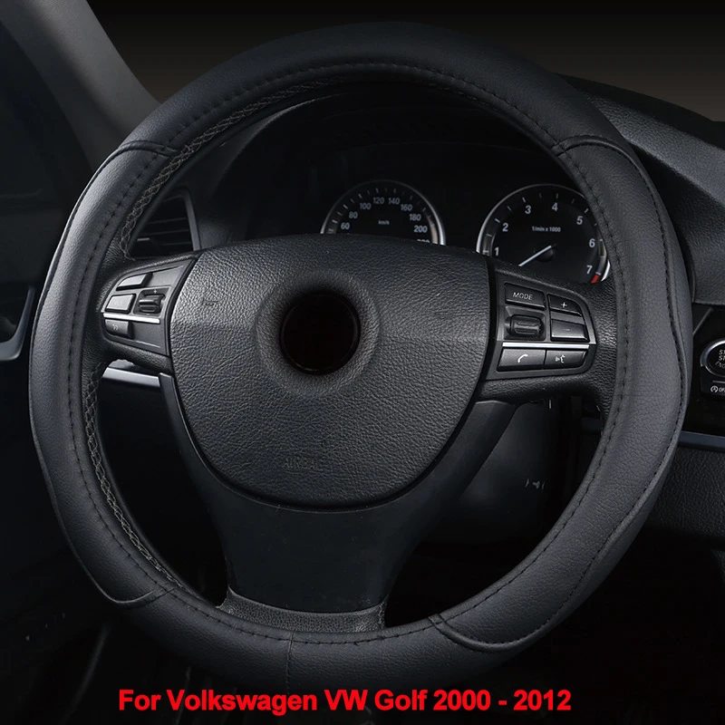 Car Steering Wheel Cover Wrap For Volkswagen VW Golf 2000 2012 City R