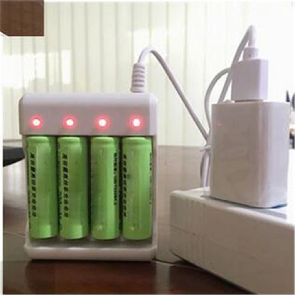 Universal USB Output 3/4 Slots Battery Charger for AA/AAA Battery Rechargeable Fast Charging