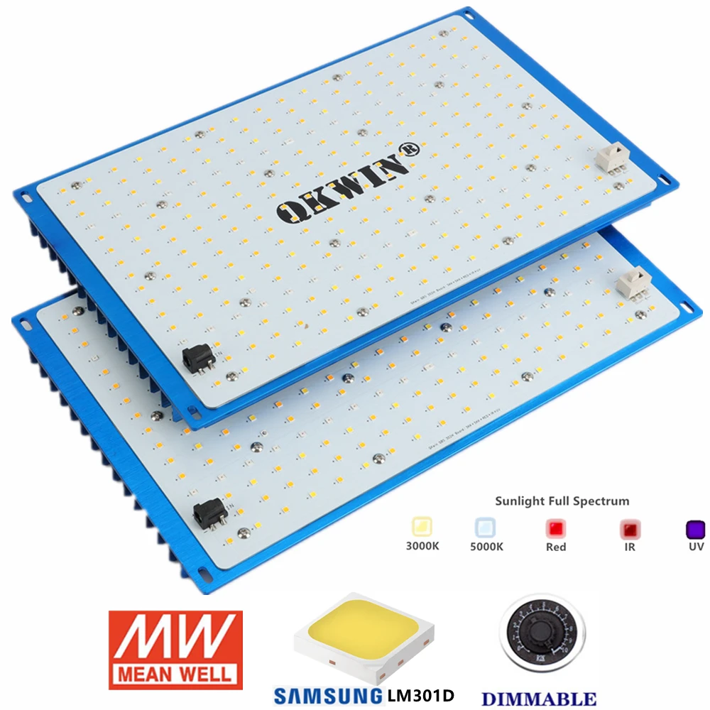 US $212.00 2pcs Quantum Board Led Grow Light 120W 240W Samsung 301D Full Spectrum With Red Light OnOff Switch Meanwell Driver Dropshipping