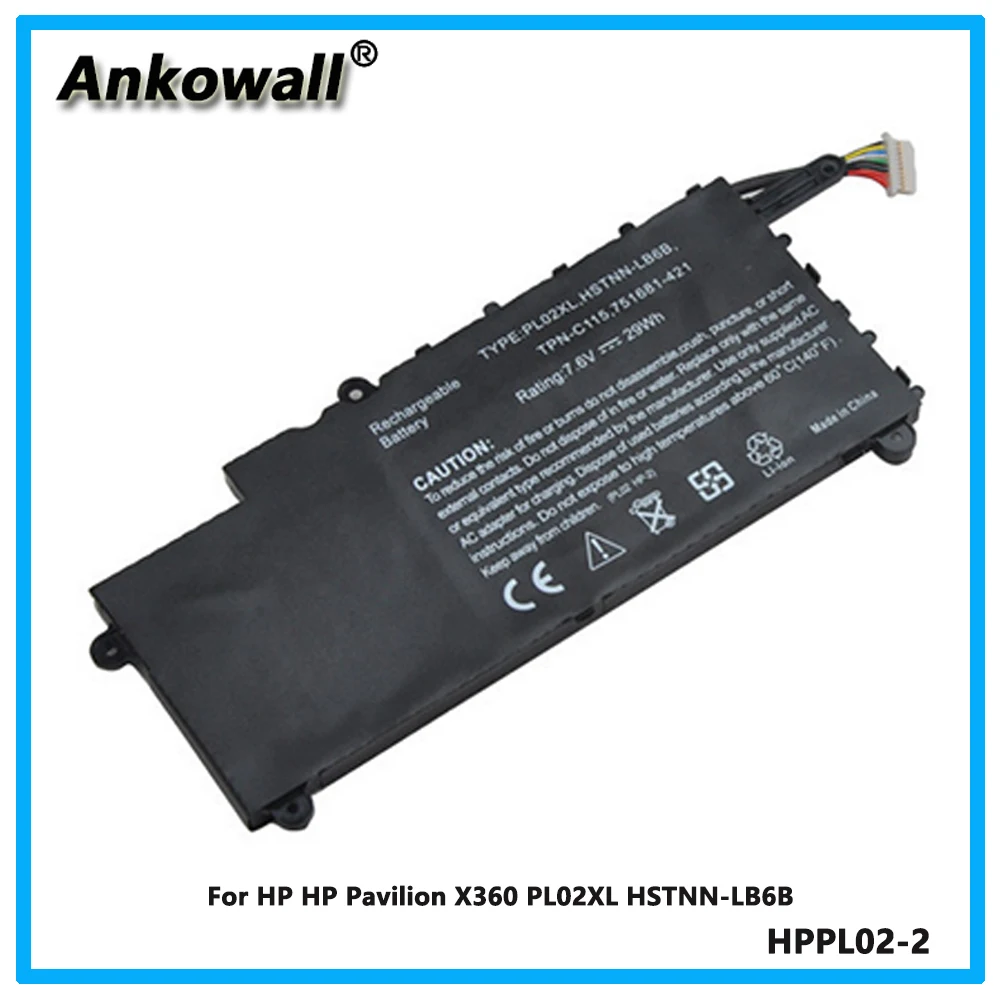 

For HP HP Pavilion X360 PL02XL HSTNN-LB6B Built-in laptop battery