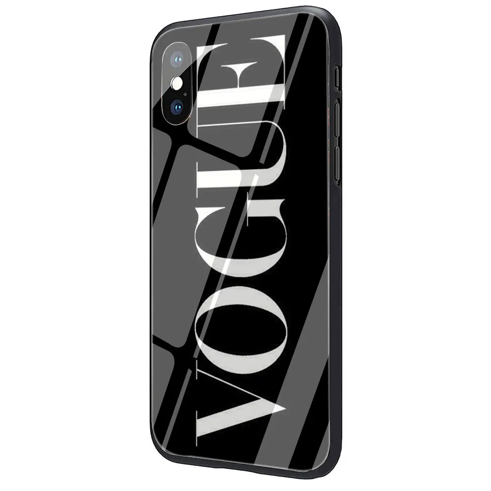 G7 Чехол EWAU The Vogue princess из закаленного стекла для телефона iPhone 11 Pro 6 6S Plus 7 8 Plus X XS XR XS Max - Цвет: G7
