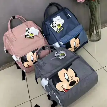 

Disney Mickey mouse backpack multi-function large capacity backpack diaper bag waterproof men women shoulder bag Travel bag