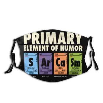 

S Ar Ca Sm Reusable Face Mask Periodic Table Anti Haze Dustproof Protection Cover Respirator Muffle Mask with Filters