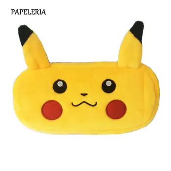 

1 Pcs Kawaii Cartoon Plush Pencil Case for Boy Girl Stationery Pouch School Cute Handle Pencilcase Pencil Bag Box