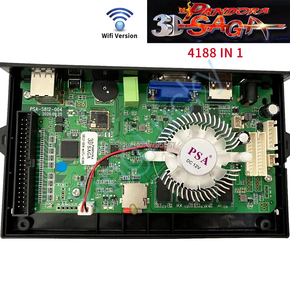 3D wifi Pandora Saga Box 4188 в 1 USB Аркада PCB Материнская плата поддержка сохранения высокой