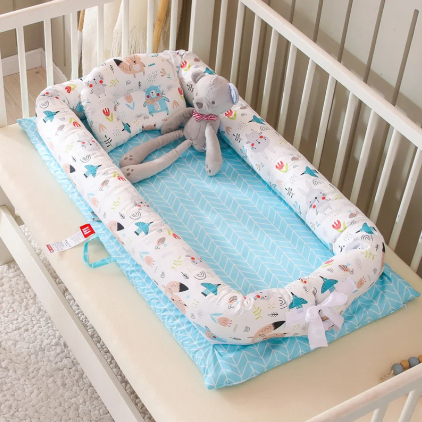 90X50 см, детское гнездо, кровать, складная кроватка для новорожденных, гнездо для сна, детские кроватки, детская люлька, бампер