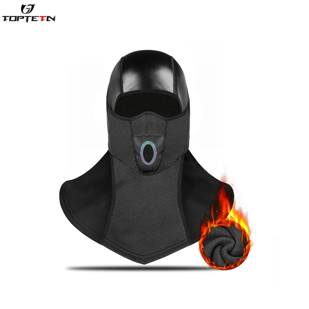 

TOPTETN Winter Face Mask Cycling Masks for Men balaclava Thermal Polar Fleece Scarf Windproof MTB Bike Bicycle Hat Ski Mask